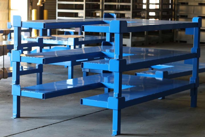 Industrial Heavy Load Stack Rack 3 Teir