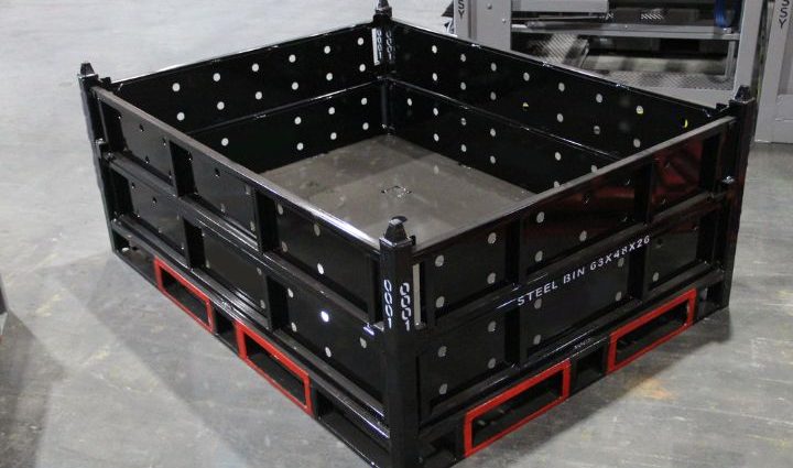 Black Industrial Stackable Bin