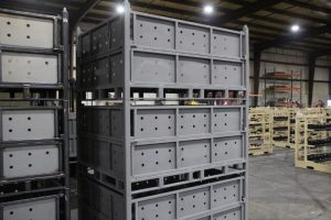 Grey Metal Bulk Bin
