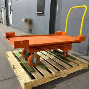 Small Orange Platform Cart